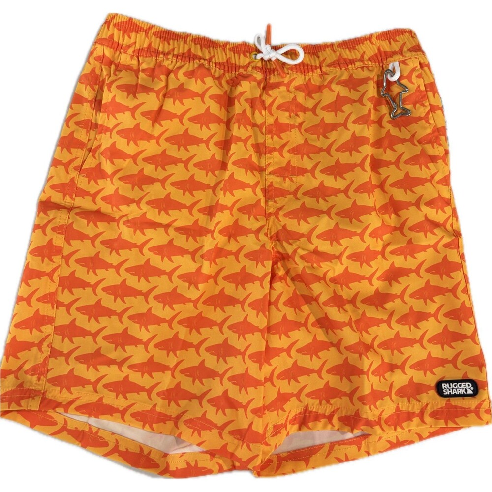 Rugged Shark Boys Swim Shorts Size 14/16